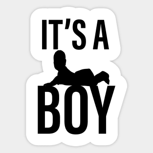 It's A Boy Baby Announcement Sticker